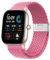 FACDEM Correa de 20 mm 22 mm para Samsung Galaxy Watch 6 5 4 Band 40/44 mm 5Pro Active 2 Gear S3 pulsera elástica trenzada para Huawei GT2/3 /4Pro/5 correas de reloj(Pink,22mm)