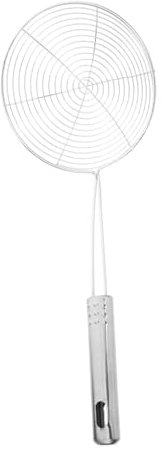 Warmhm Manico in Metallo Per Colino A Maglie Fini Colino A Ragno in Acciaio Inossidabile Per Pasta E Frittura