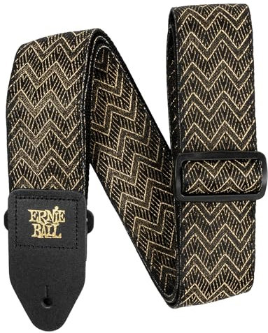 Ernie Ball Klassischer Jacquard Gitarrengurt/Bassgurt - Golden Waves