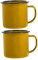 SOLUSTRE Tazze Vintage da 2 Pezzi in Acciaio Inossidabile Tazze da Latte Multifunzione per Uso Leggere e Infrangibili per Tè e