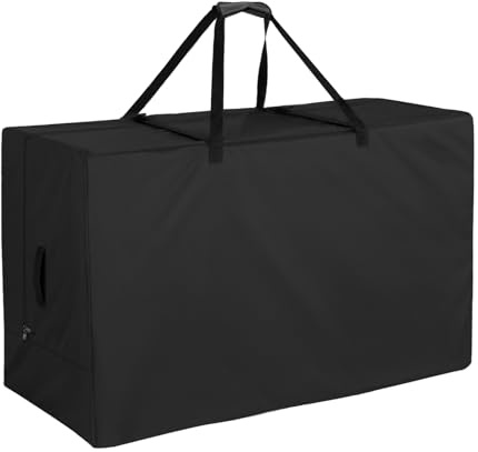 Ultifore Garden Cushion Storage Bags, Outdoor Mattress Bag 420D,102x46x71cm | Waterproof UV-resistant, Dual Zippers, Buckles & Handles, Moving Storage for Bedding, Folded Mattress, Cushion & Clothes