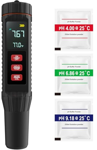 Forever Speed 7 in 1 PH Meter,High Precision Digital PH Tester for pH/TDS/EC/ORP/S.G/Temp/Salinity,Water Quality Tester for Drinking Water Pool Aquarium Hydroponics