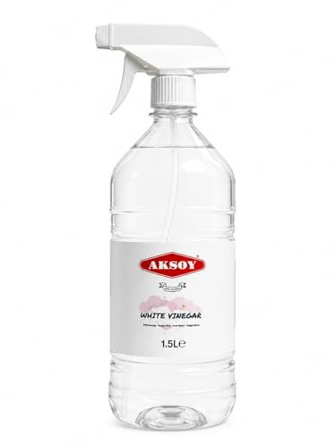 Aksoy Distilled Spray White Spirit White Vinegar 1.5L | Perfect for Cleaning, Pickling, Marinating, Cooking & Natural Weed Killer | Food-Grade & Multi-Purpose Spray White Vinegar