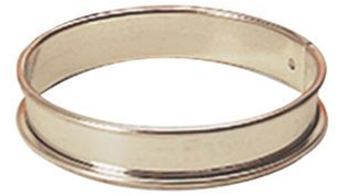 Gobel - Cercle à Tarte en INOX Ø 24 cm - Cercle à Pâtisserie Bords roulés - Hauteur 2 cm - Démoulage Rapide et Parfait - Qualité Supérieure - Fabriqué en France