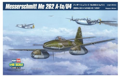 Hobby Boss 80372 Modellbausatz Messerschmitt Me 262 A-1a/U4, Weiß