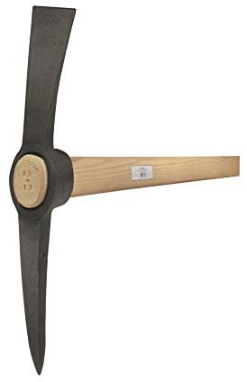 Idealspaten 38011500 Kreuzhacke mit ovales Auge 1,5kg, grau, 40 x 25 x 15 cm