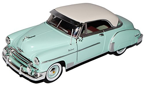 Motormax Chevrolet Chevy Bel Air Coupe Grün 1950 Oldtimer 1/24 Modell Auto
