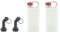 FuelFriend®-BIG CLEAR max. 2,0 Liter - Klein-Benzinkanister Mini-Reservekanister mit UN-Zulassung + verschließbares Auslaufrohr - im Doppelpack