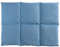 Coussin aux noyaux de cerises 40x30 - Bouillotte micro-ondes - Coussin thermique - Coussin aux graines - Compresse chaude ou froide (6 compartiments; Design: bleu ciel)