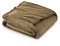 Bedsure Fleece Throw Blanket for Bed - Soft Cosy Fluffy Blankets for Sofa, Warm Double Throws for Audlts, Camel, 150x200 cm