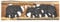 Thaiboo Elefantenbild Elefantenfamilie Wandbild Deko im Kolonialstil Afrika Elefant Unikat Holz Stoßzähne Relief ***alles Einzelstücke***