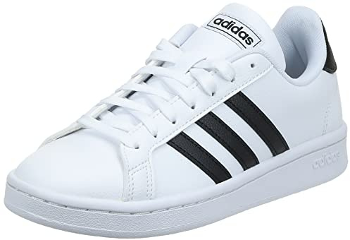adidas Damen Grand Court Sneaker, Weiß Schwarz, 36 1/3 EU