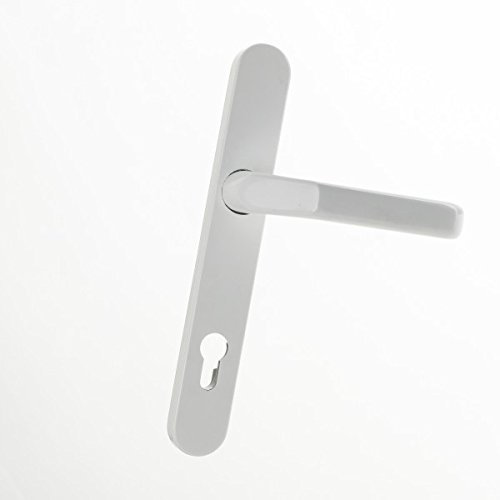 ToniTec Halbgarnitur 1/2 Innengarnitur Drücker VARIO PZ 92mm mit Hochhaltefeder Weiss