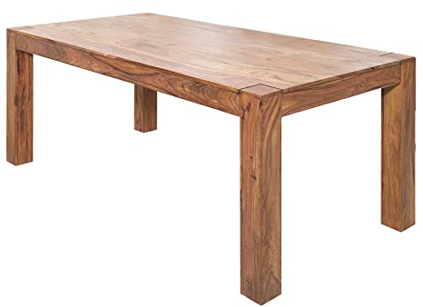 invicta INTERIOR Massiver Esstisch MAKASSAR 160cm Sheesham Tisch einzigartige Maserung Holztisch Küchentisch Konferenztisch