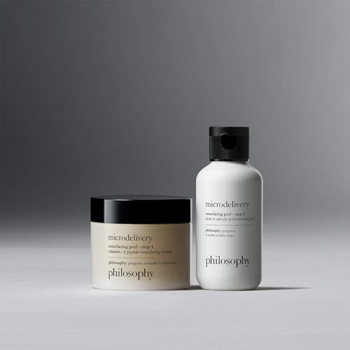 philosophy microdelivery at-home vitamin c peptide peel 120ml, lactic and salicylic acid peel