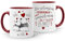 Moonworks® Kaffee-Tasse Panda Ich Deins Du Meins Wir Eins Liebes-Geschenk Liebesbeweis Geschenkidee Freund Freundin Die schönsten Erinnerungen bordeauxrot Keramik-Tasse