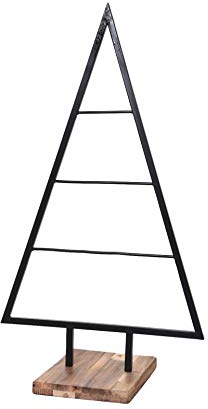 VIVANNO Dekoweihnachtsbaum Weihnachtsbaum Tanne Tannenbaum Weihnachtsdeko Noel, Schwarz (78x45x20 cm)