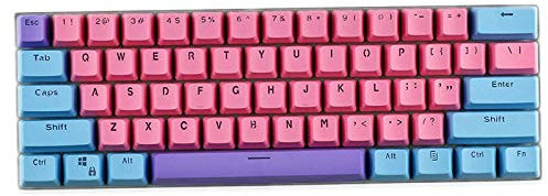 Corn 61-Tastenlayout OEM Profil PBT Dicke Tastenkappen für 60% mechanische Tastatur für RK61, GANSS ALT61, IKBC Poker,Anne PRO,GH60,iqunix f60 (Violett)