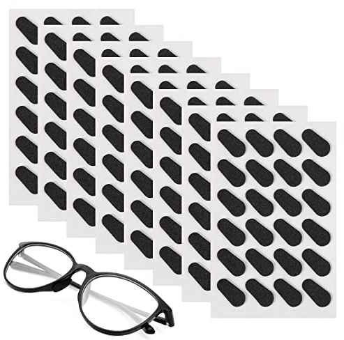 [96 Paare] Mwoot Soft Foam Nasenpads Selbstklebende Brillen pads Rutschfeste Dünne Nasenpads für Brillen Brillen Sonnenbrillen (Schwarz)