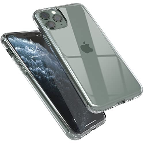 EAZY CASE Premium Crystal TPU Hülle kompatibel mit iPhone 11 Pro Schutzhülle Silikon mit Kameraschutz, Slimcover, Handyhülle, Silikonhülle, Backcover, Durchsichtig, Transparent