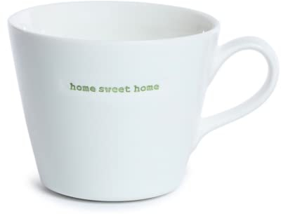Statement Henkeltasse Home Sweet Home Grün 380 ml Keith Brymer Jones Kaffee-Tasse Keramik