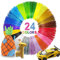 Uzone 3D Stift Filament Nachfüllungen PLA 1.75 mm,24 Farben 3D Stifte Druck Filament Refills,Jede Farbe 3 Meters Gesamt 72 Meters pla 3D Stift Filament für MYNT3D, SCRIB3D 3D Stifte und 3D Drucker