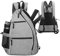 Yangshine Upgrade Verbessertes wasserdichtes Tennisrucksack,verstellbare Tennis-Tasche/Herren und Squashschläger multifunktionaler Sportrucksack,Grey