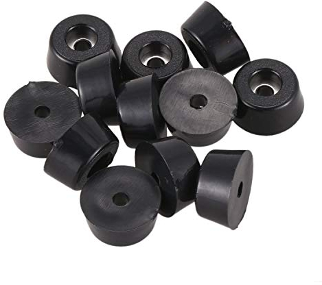 Doumneou Moebel rutschfest Konische Gummifuesse Unterlegscheibe 22mm x 10mm 12 Stueck