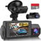abask 4K Dashcam Auto GPS Infrarot Nachtsicht Autokamera mit 310° Weitwinkel, G-Sensor, Loop-Aufnahm, WDR, 24 Std. Parküberwachung, Sicherere Superkondensator, Max 256 GB Speicherkarte