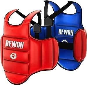 URBANSBEE Schutzweste Westen Taekwondo Brust Brust Körperschutz Kickboxen Rippe Kampfsport Karate Schutz (Wendbar)