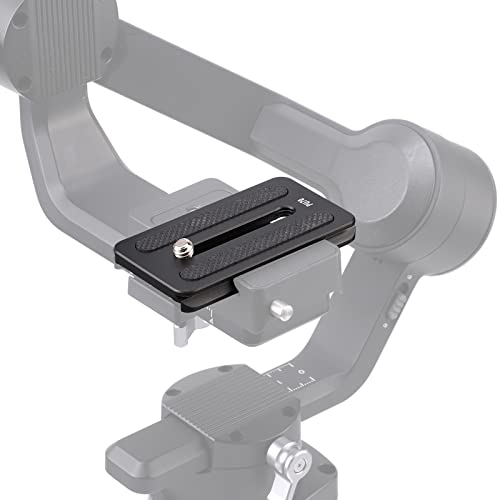 FOTGA Piastra a sgancio rapido per fotocamera, 70 mm, per DJI Ronin SC, stabilizzatore Gimbal compatibile con testa del treppiede Arca-Swiss, piastra universale Quick Release con adattatore a vite da