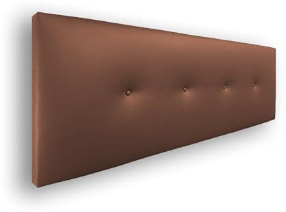 Silcar Home - Cabecero Silvi Tapizado, Estructura Madera, Hilera Botones Estilo Moderno - Fácil Instalación, Acolchado Confort - 145 cm, Polipiel Cuero