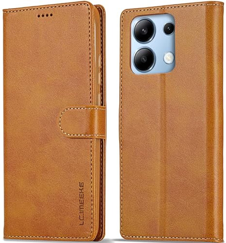 WAURZ Cover per Xiaomi Redmi Note 13 PRO 4G, Custodia Cover Pelle Libro Portafoglio con Porta Carte Magnetica Supporto Protezione Antiurto Flip Case Custodia Cover per Redmi Note 13 PRO 4G,Giallo