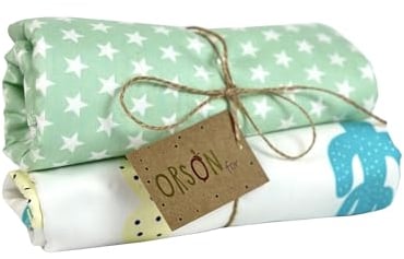 ORSON for® 2 Stück Baby Wickelunterlage, Waschbar Säugling, Wasserdicht Atmungsaktiv Wiederverwendbare Wickelauflagen Changing Mat für Haustiere Female Elderly wiederverwendbar 60x80cm (Farbe 3)