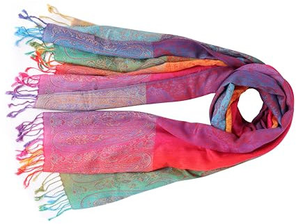 70 x 180 cm Damen Warm Schal, Schal Wrap für Damen Schultertuch Tuch-Rot