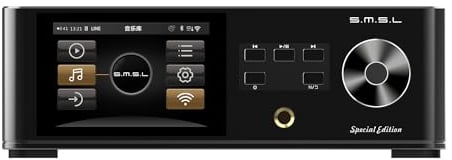 S.M.S.L DP5SE Lettore audio di rete WiFi ad alta risoluzione Streamer MQA Lossless Alto SNR Lettore musicale Hi-Fi con Bluetooth DLNA Airplay, uscita USB/I2S/AES/EBU/Coassiale/Ottica