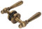 Mumusuki Keyed Entry Door Knob with Lock, Quiet Copper Antique Door Lever Set Bronze Door Handle Lock for Bedrooms, Living Rooms, Indoor Doors