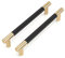 LONTAN 2 Pack Black Kitchen Handles 160mm Black Cupboard Handles Aluminum Alloy Kitchen Cupboard Pulls for Wardrobe Bathroom Cabinet Drawer