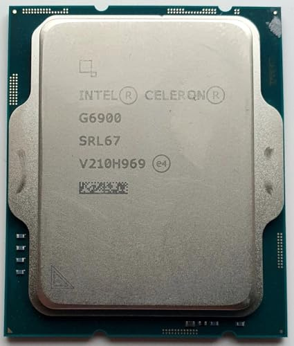 Intel Celeron G6900 Zwei-Core-Desktop-Prozessor (bis zu 3,4 GHz) UHD Graphics 710 Alder Lake (OEM Tray Version) 46 W – zuverlässige Leistung für Zuhause und Büro