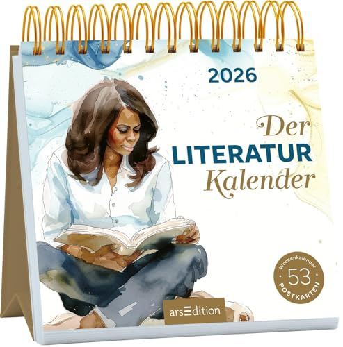 Postkartenkalender Der Literaturkalender 2026: Wochenkalender 2026, 53 Postkarten mit Zitaten von bekannten Autor:innen