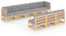 HETFTJN Balkonmöbel Set Gartensofa Garten Loungemöbel Set Terassenmöbel Außen - 8-TLG. Garten-Lounge-Set mit Kissen Massivholz Kiefer für Hof Garten Balkon Terrasse