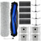 DianSung Accessori di ricambio per ECOVACS DEEBOT X8 Pro Omni / X8 Omni aspirapolvere robot,2 Spazzola a Rullo + 4 sacchetti + 4 spazzole laterali + 4 filtri + spazzola