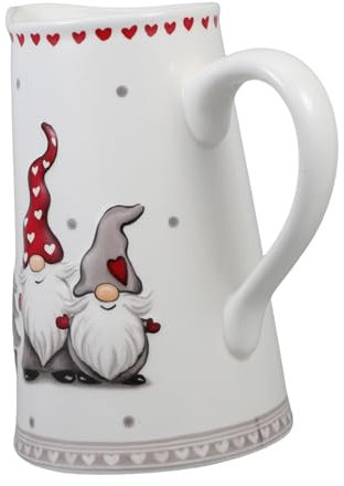 Garneck Tetera De Agua Fría Creativa De Cerámica Gran Capacidad, Diseño Navideño Estilo Nórdico, Asa Cómoda Para Uso Doméstico Cenas y Picnics