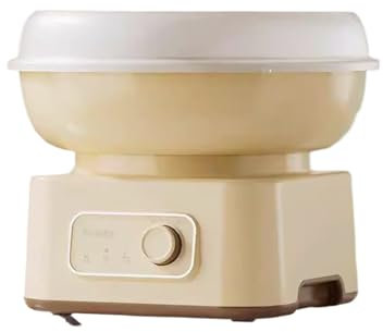 WANGHAI-666 Cotton Candy Makers Household Cotton Candy Machine Mini Fully Automatic Commercial Cotton Candy Machine Handmade Candy Floss Maker(Yellow)