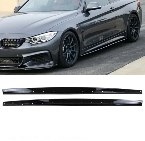 DM Autoteile 2-91678 Sport-Performance Seitenschweller Ansatz hochglanz schwarz kompatibel für BMW 4er F32 F33 F36 M-Paket