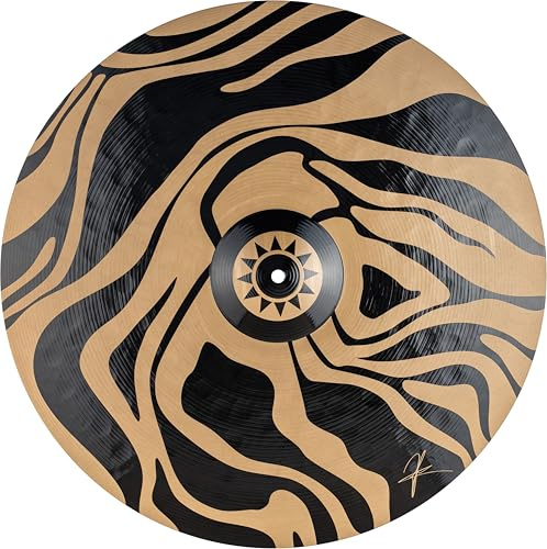 Meinl Cymbals Anika Nilles Künstler-Design-Becken, graviertes Bronze-Kunstwerk, Meeresgezeiten, 55,9 cm