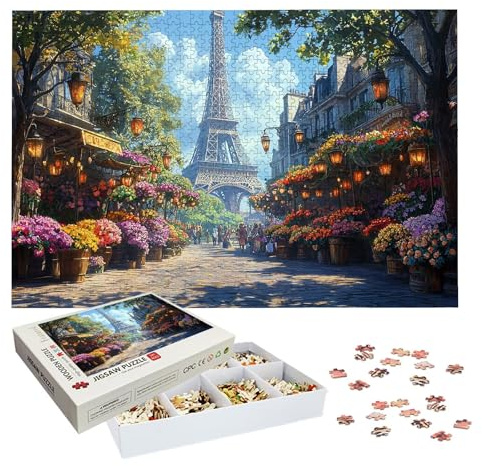Puzzle 3000 Teile, Paris Puzzle 3000 Teile Erwachsene, Klassische Puzzles Landschaft, Holzpuzzle Erwachsene, Puzzlespiele für Die Ganze Familie, Geschenke für Frauen, Geschenke für Männer, -9059