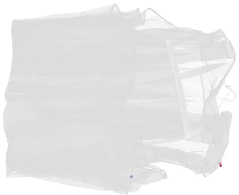 EXCEART Tente Filet Moustiquaire de Camping, Moustiquaire de Tente de Camping pour Lit Double et Paquet de Couchage, Blanc, Polyester, Fer, Abs, Clous, pour Pique-niques et Randonnée