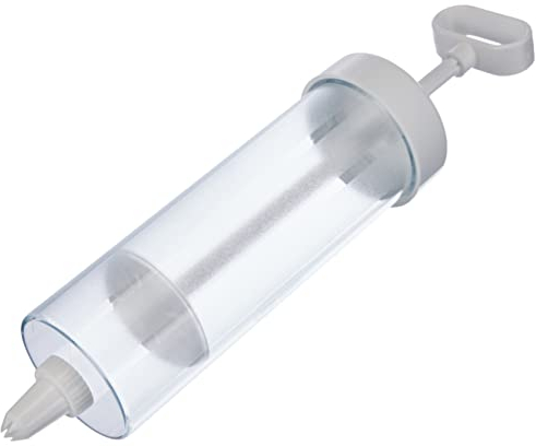 Westmark Mix- und Garniergerät mit 6 verschiedenen Form-Tüllen, Füllvolumen: 280 ml, Kunststoff, Transparent/Weiß, 32382260