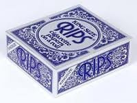 Rips blue king size cigarette papers on a roll full box of 24 rolls